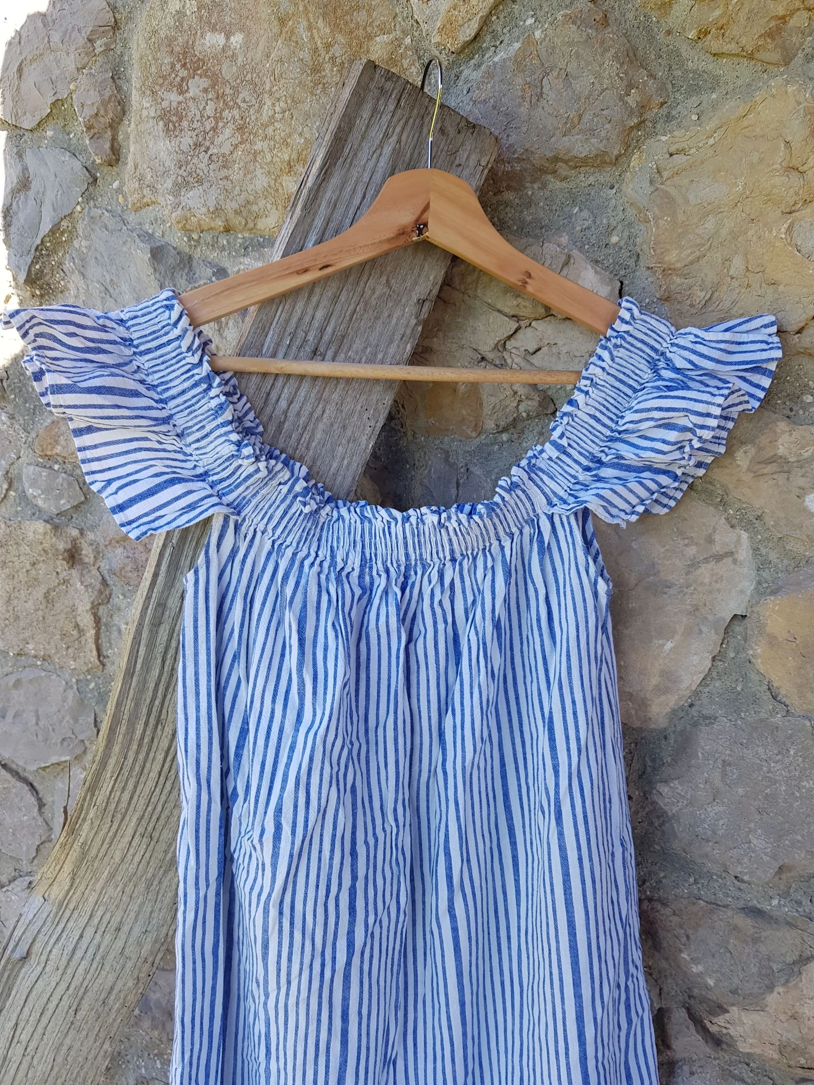 Vestido curto de verão listrado tamanho 40 – photo 2